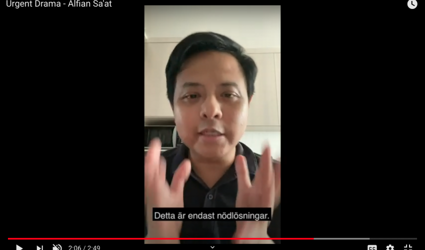 Alfian Sa'at, Urgent Drama