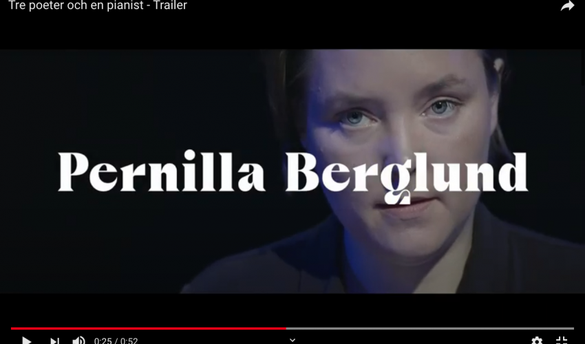Tre poeter och en pianist, Trailer